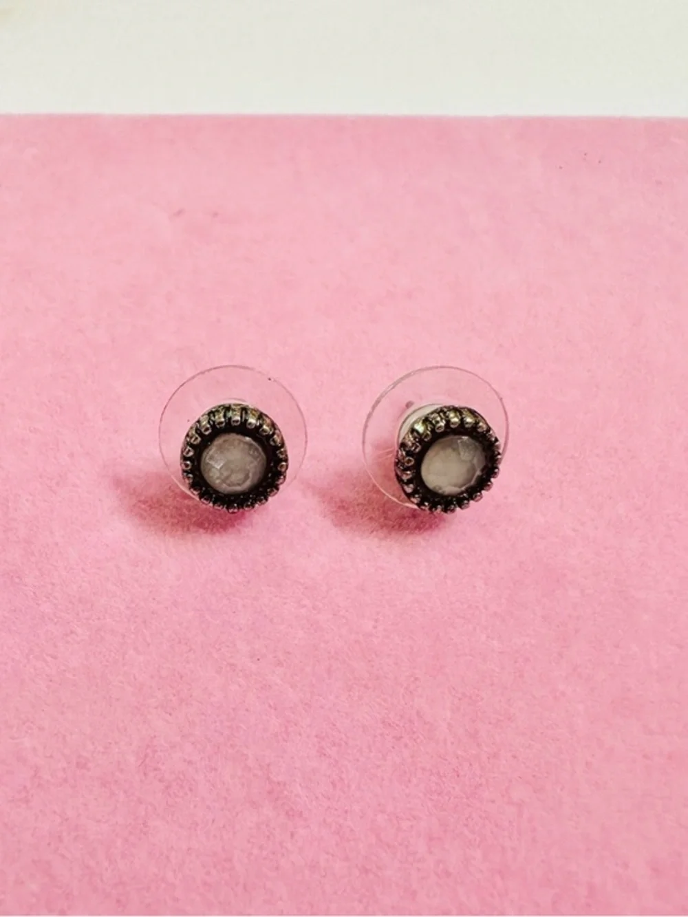 Vintage-Inspired Silver Stud Earrings